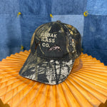 OSFA - Vintage Y2K DLUBAK glass CO. 2000s real tree camo hat