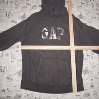 Large -Vintage Y2K gap spell out essential 2000s fade hoodie
