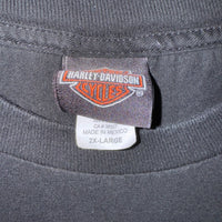 Vintage Y2K Harley Davidson motorcycle 2000s flame t-shirt