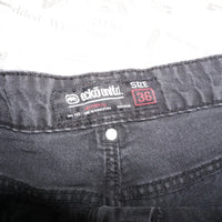 36 - Vintage / Y2K Ecko UNLTD. Black denim jean shorts jorts
