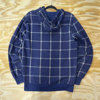 Vintage 00 long beach WA washinton state plaid zip up hoodie