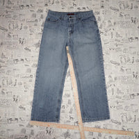 32 - Vintage Y2K anchor blue easy fit 00s skate baggy pants