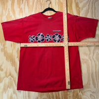 Vintage Y2K Pismo beach club flowers wraparound surf t-shirt