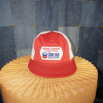 OSFA - Vintage Y2K MOORE aviation chevron patch trucker hat