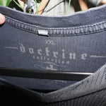 XXL - Vintage Y2K DOCTRINE grunge 2000s cross v neck t-shirt