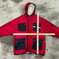 Vintage y2k hugo boss 1990s puffer carpenter cargo jacket