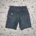 34 - Vintage Y2K Wrangler denim carpenter denim shorts jorts