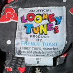 Vintage y2k looney tunes cartoon quilted youth jacket