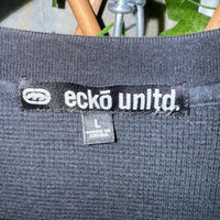 Vintage Y2K Ecko UNLTD 00s ribbed thermal long sleeve Tshirt