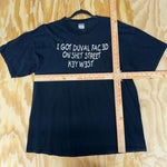 Vintage y2k " i got s**tfaced " duval street key west tshirt