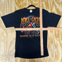 Large - Vintage y2k rebel cycle biker t-shirt