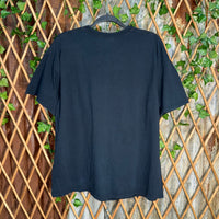 Vintage Y2K grunge moon grim Reaper scythe 2000s skull shirt