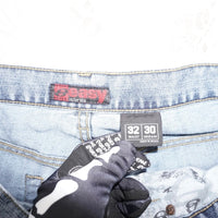 32 - Vintage Y2K anchor blue easy fit 00s skate baggy pants
