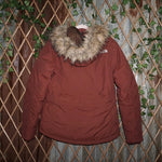 Medium- Vintage Y2K the north face embroider fur hood jacket