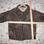 Large - Vintage Y2K SAFTRAK hunt real tree camo 1990s jacket