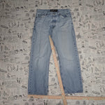 Vintage Y2K structure denim jeans workwear 2000s faded pants