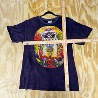 Vintage y2k chakra owl tie dye t-shirt