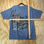Vintage Y2K wolf nature 90s tree wolves wildlife snow tshirt