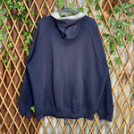 Vintage Y2K Seattle Seahawks raw hem embroider zip up hoodie