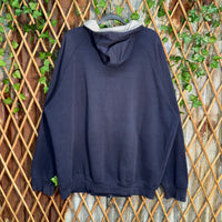 Vintage Y2K Seattle Seahawks raw hem embroider zip up hoodie