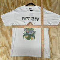 Vintage y2k pacific coast fog fest artist 2000s t-shirt