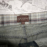30-Vintage Y2K LAMASINI faded baggy wide leg 00s denim jeans