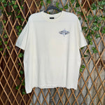Vintage Y2K Hawaii surfwear floral flower skate 2000s tshirt
