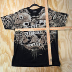 Vintage Y2K 7.62 grunge skull army military aop 00s t-shirt