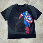 XXL - Vintage captain america tee marvel mad engine t-shirt