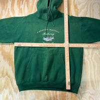 Vintage Y2K essential heavy fishing embroider 1990s hoodie