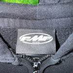 Vintage Y2K FMF 2000s embroidered heavyweight zip up hoodie