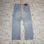 Vintage Y2K structure denim jeans workwear 2000s faded pants