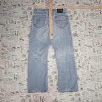 Vintage Y2K structure denim jeans workwear 2000s faded pants