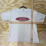 Vintage y2k pizza my heart monterey faded 2000s t-shirt