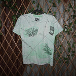 Medium - Vintage Y2K Italian boys 1990s aop paint t-shirt