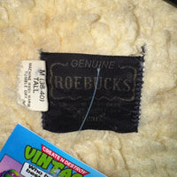 Vintage 1970s genuine roebucks denim sherpa lined vest