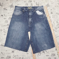 34 - Vintage / Y2K baggy wide leg faded 2000s hip hop jorts