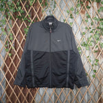 Vintage Y2K Nike gray tag embroider swoosh zip track jacket