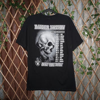 Large - Vintage / Y2K Oakland Raiders 2007 skull nfl t-shirt