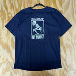 Vintage y2k silent but deadly 2000s skull fart funny t-shirt