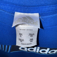 Vintage Y2K Adidas logo spellout 3 stripes 2000s t-shirt