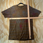 Vintage Y2K inner sanctum aop faded 00s grunge crest t-shirt