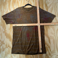 Vintage Y2K inner sanctum aop faded 00s grunge crest t-shirt