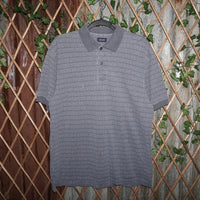 Large - Vintage Y2K IZOD pattern 2000s aop polo t-shirt