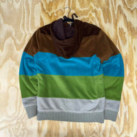 Vintage y2k es skateboards fleece zip up 2000s skate hoodie