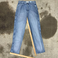 Vintage y2k cinch carpenter 90s faded light wash denim pants