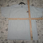 XL - Vintage Y2K NASCAR Heather Gray Embroidered Pocket tee