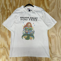Vintage y2k pacific coast fog fest artist 2000s t-shirt