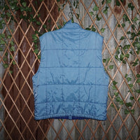 Large - Vintage Y2K utility embroider 90s Patch quilted vest