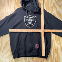 Vintage Y2K Oakland Raiders embroider NFL 00s zip up hoodie